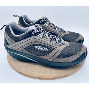 MBT Simba 2 Shoes Mens 10 Beige Leather Lace Up Sneakers Recovery